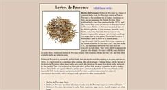 Desktop Screenshot of herbes-de-provence.com