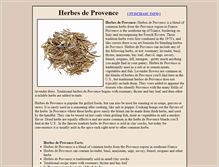 Tablet Screenshot of herbes-de-provence.com